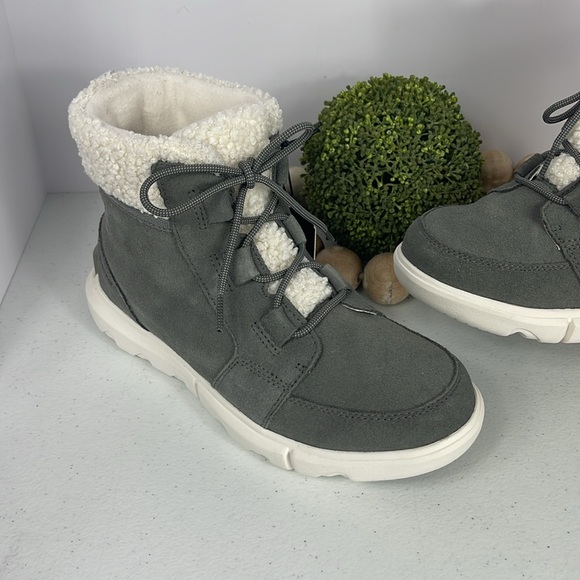 Sorel Waterproof Explorer Next Carnival Sz 9 Color Quarry,Sea Salt (NWT) - Picture 4 of 13